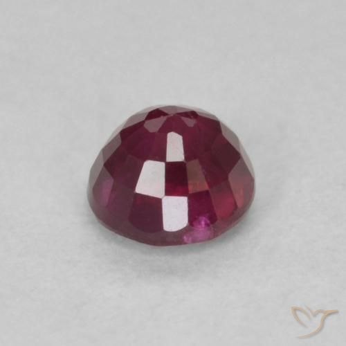 Rubí Rojo oscuro natural de 0.36 ct, Redondo, SI