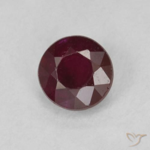Rubí Rojo vino natural de 0.30 ct, Redondo, SI