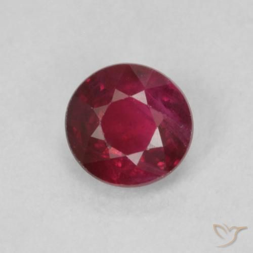 0.31ct Natural Rojo medio Rubí, Redondo, SI