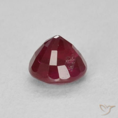 Rubí Rojo vino natural de 0.35 ct, Redondo, SI