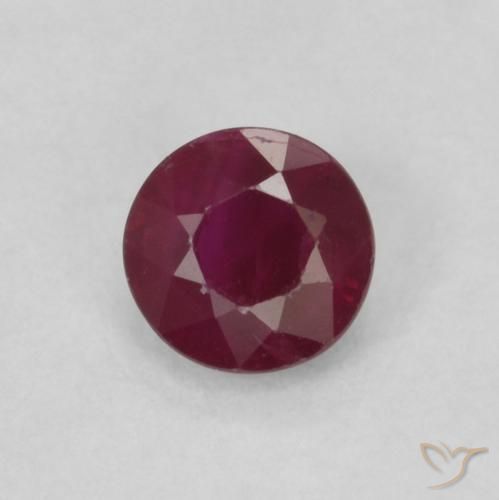 0.29ct Natural Rojo vino Rubí, Redondo, SI