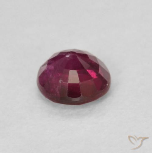 Rubí Rojo vino natural de 0.29 ct, Redondo, SI