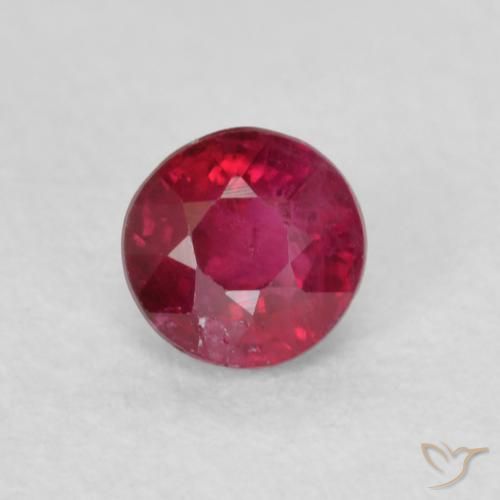0.30ct Natural Rosado rojizo intenso Rubí, Redondo, SI-I1
