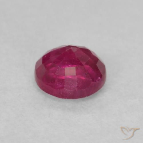 Rubí Rojo claro natural de 0.32 ct, Redondo, SI-I1