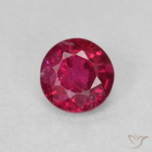 0.27ct Natural Rosado rojizo intenso Rubí, Redondo, SI-I1