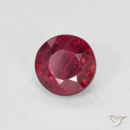 Rubí Rojo vino natural de 0.33 ct, Redondo, SI-I1