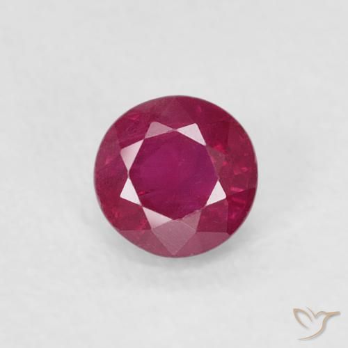 0.29ct Natural Rojo rosado Rubí, Redondo, SI-I1