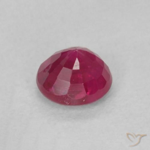Rubí Rojo claro natural de 0.28 ct, Redondo, SI-I1
