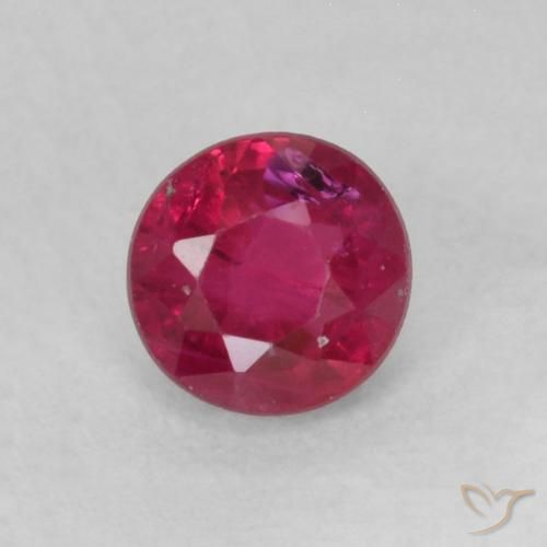 0.31ct Natural Rosado rojizo intenso Rubí, Redondo, SI-I1