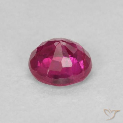 Rubí Rojo rosado natural de 0.20 ct, Redondo, VS