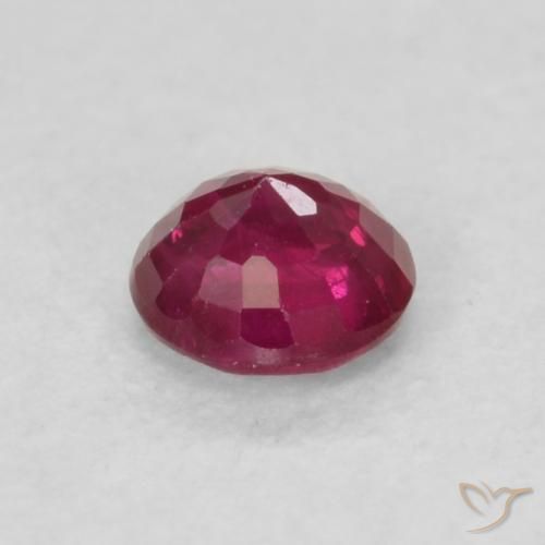Rubí Medium Dark-Red natural de 0.21 ct, Redondo, VS-SI