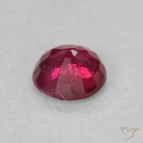 Rubí Rojo rosado natural de 0.21 ct, Redondo, SI