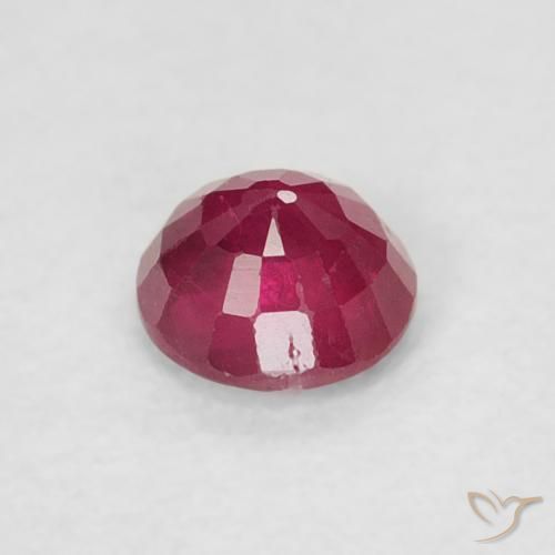 Rubí Rojo mermelada natural de 0.28 ct, Redondo, SI-I1