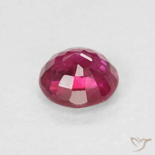 Rubí Rojo rosado natural de 0.30 ct, Redondo, SI-I1