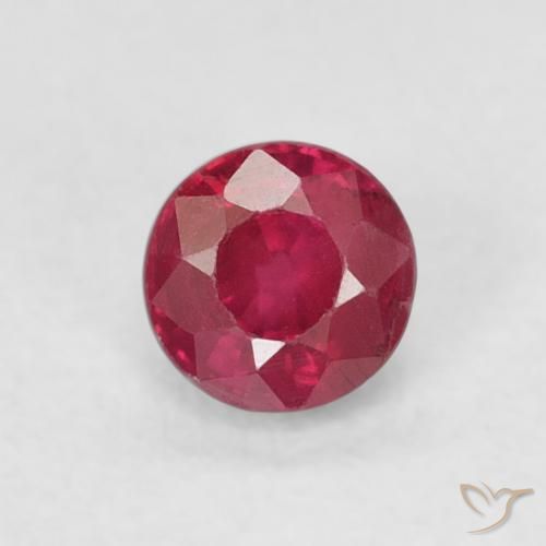 0.31ct Natural Rojo medio Rubí, Redondo, SI-I1
