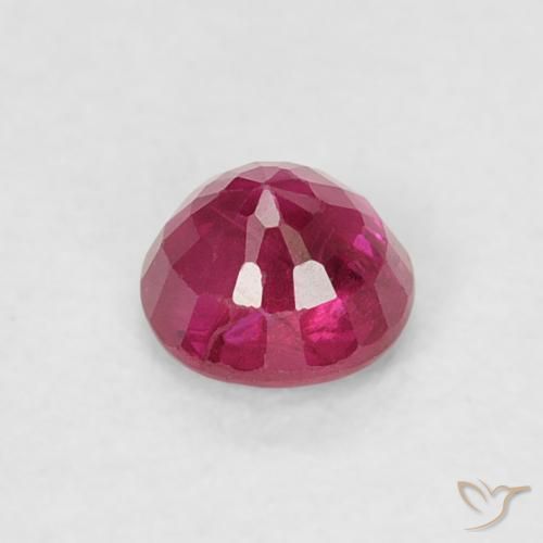 Rubí Rojo rosado natural de 0.31 ct, Redondo, SI-I1