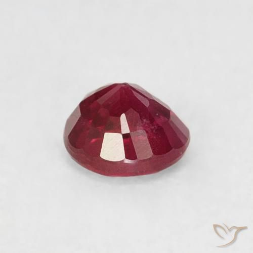 Rubí Carmesí intenso natural de 0.30 ct, Redondo, SI-I1