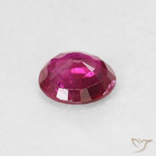 Rubí Medium Dark-Red natural de 0.22 ct, Redondo, SI-I1
