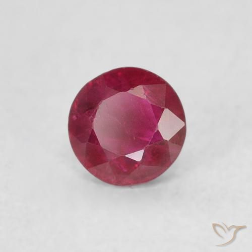 Rubí Rojo mermelada natural de 0.29 ct, Redondo, SI-I1