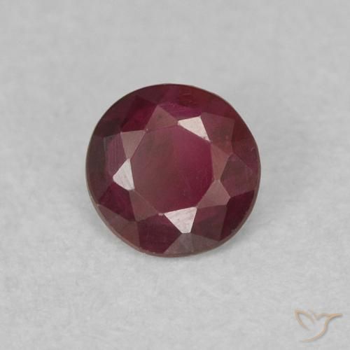 Rubí Rojo vino natural de 0.26 ct, Redondo, SI