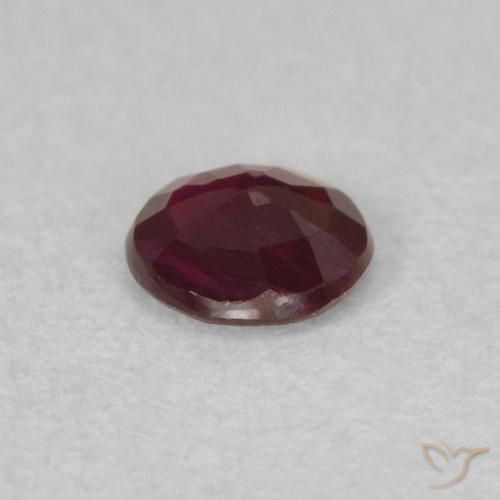 Rubí Rojo vino natural de 0.26 ct, Redondo, SI