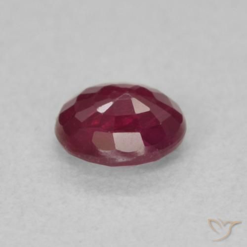 Rubí Rojo vino natural de 0.30 ct, Redondo, SI
