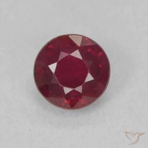 0.37ct Natural Rojo medio Rubí, Redondo, SI