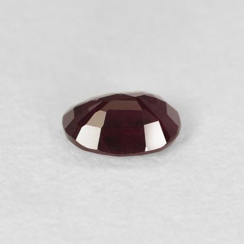 Rubí Rojo oscuro natural de 0.39 ct, Ovalada, VS