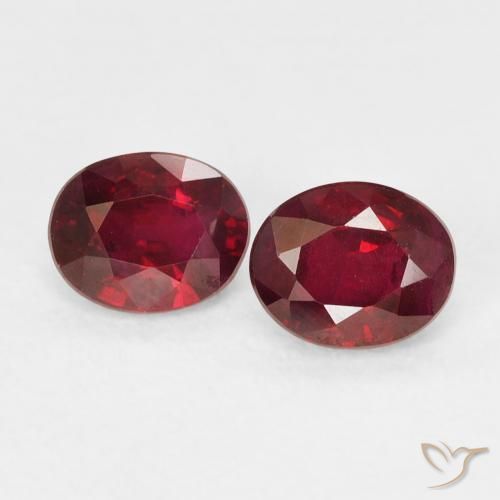 1.10ctw Natural Rojo claro Rubí, Ovalada, VS-SI