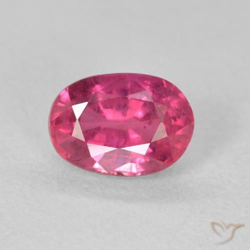 1.28ct Natural Rojo rosado Rubí, Ovalada, VS