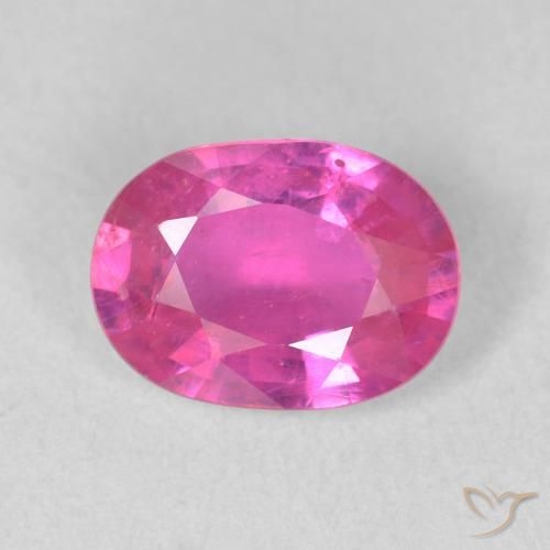 1.50ct Natural Rosado intenso Rubí, Ovalada, VS
