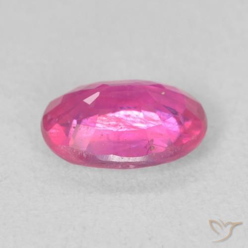 Rubí Rosado intenso natural de 1.50 ct, Ovalada, VS