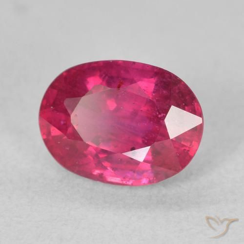 Rubí Rojo claro natural de 2.11 ct, Ovalada, VS