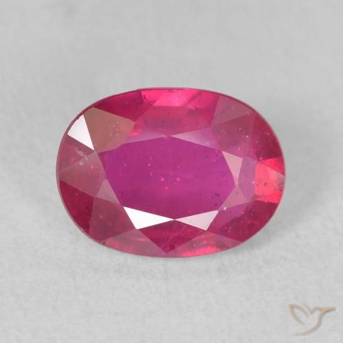 1.49ct Natural Rojo claro Rubí, Ovalada, VS