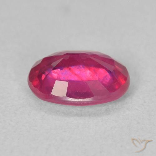 Rubí Rojo claro natural de 1.49 ct, Ovalada, VS