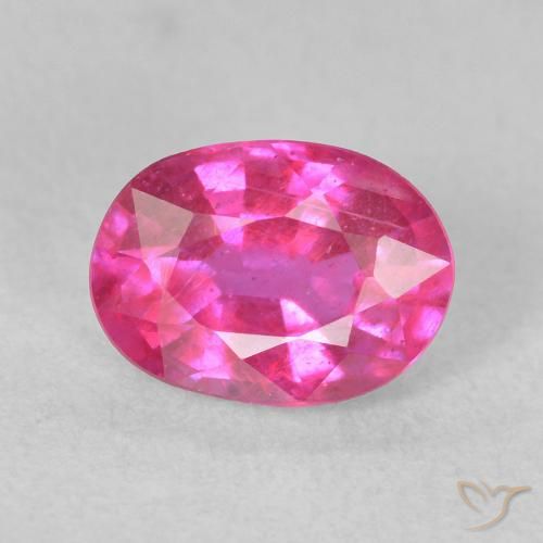 1.68ct Natural Magenta intenso Rubí, Ovalada, VS