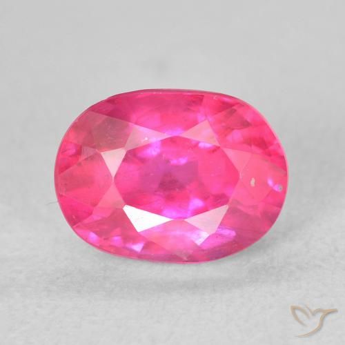 2.27ct Natural Magenta intenso Rubí, Ovalada, VS