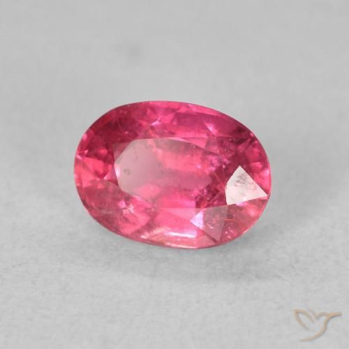 Rubí Rosado intenso natural de 1.27 ct, Ovalada, VS