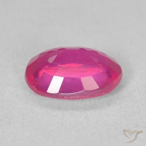 Rubí Medium Dark-Pink natural de 1.61 ct, Ovalada, VS