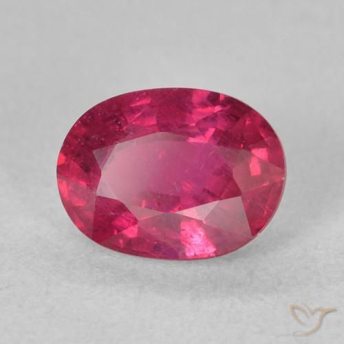 Rubí Rojo claro natural de 1.90 ct, Ovalada, VS