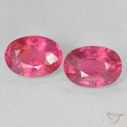 2.48ctw Natural Rosado intenso Rubí, Ovalada, VS