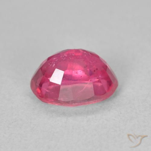 Rubí Rosado medio natural de 2.00 ct, Ovalada, VS