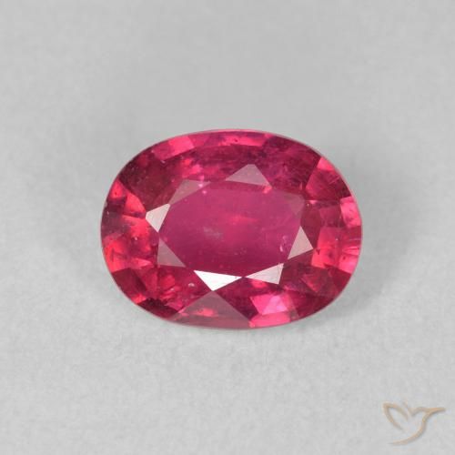 1.53ct Natural Rojo claro Rubí, Ovalada, VS