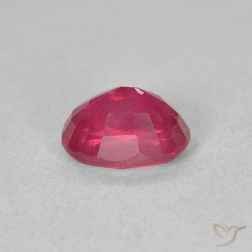 Rubí Rojo rosado natural de 1.41 ct, Ovalada, VS