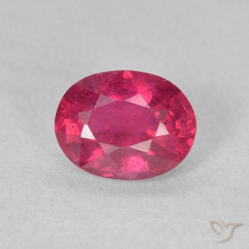 1.66ct Natural Rojo claro Rubí, Ovalada, VS
