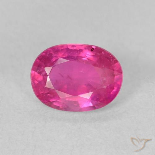 1.50ct Natural Rosado intenso Rubí, Ovalada, VS