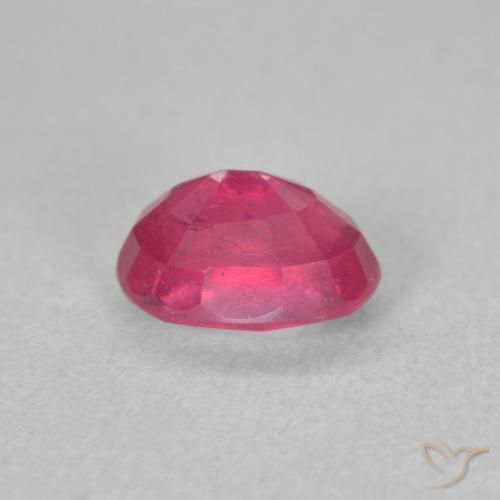 Rubí Rojo claro natural de 1.39 ct, Ovalada, VS