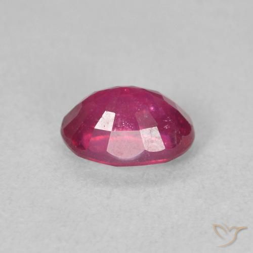 Rubí Rosado rojizo natural de 1.34 ct, Ovalada, VS