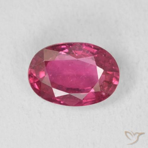 1.02ct Natural Rojo claro Rubí, Ovalada, VS