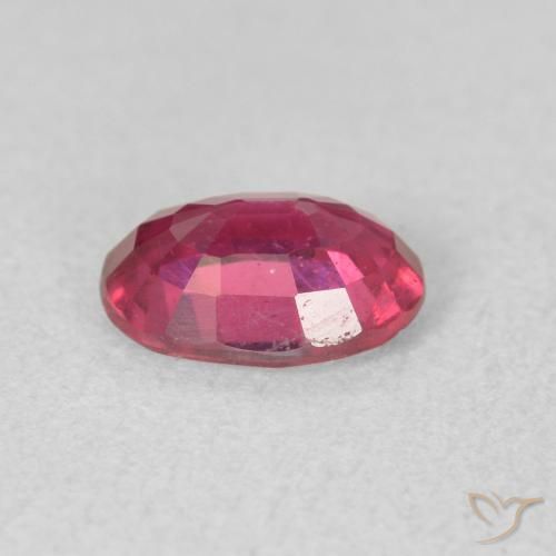 Rubí Rojo claro natural de 1.02 ct, Ovalada, VS